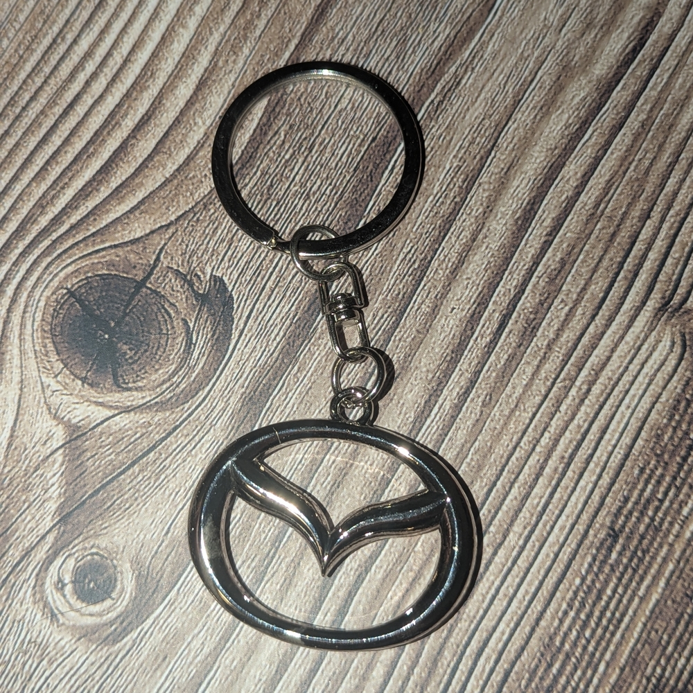 Mazda Silver Keychain Accessory